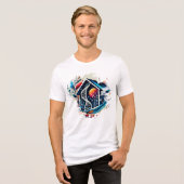 Digitaler T - Shirt - Chrome House Art (Vorderseite voll)