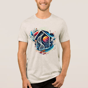 Digitaler T - Shirt - Chrome House Art