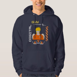 digitaler Typ in einer digitalen Welt Hoodie
