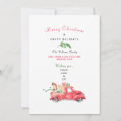 Digitaler Ultraschall LKW Frohe Weihnachtskarte Feiertagskarte (Rückseite)