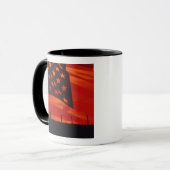 Digitaler Verbund der amerikanischen Flagge Tasse (Vorderseite Links)