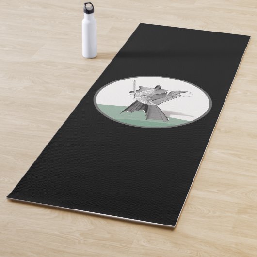 Digitaler Warrior - Benutzerdefinierte Hintergrund Yogamatte (Beispiel)