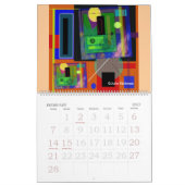 Digitaler zeichnender Kalender der ABSTRAKTIONEN (Feb 2027)