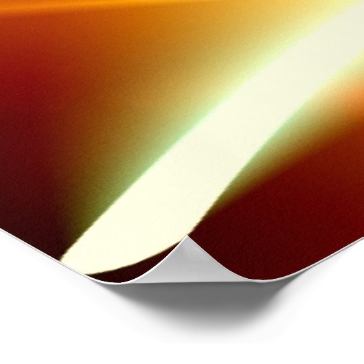 Digitales Abstrakt - Computerkunst modern Poster (Ecke)