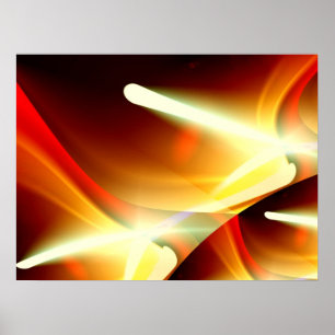 Digitales Abstrakt - Computerkunst modern Poster