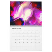 Digitales Abstrakt Kalender (Feb 2026)