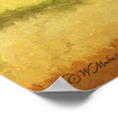 Digitales Abstraktes Bild mit drei Linien Poster (Ecke)