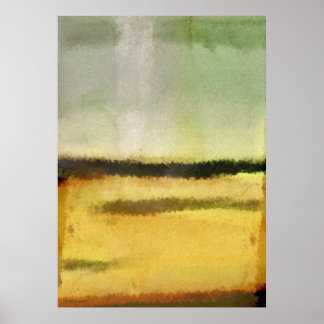 Digitales Abstraktes Bild mit drei Linien Poster