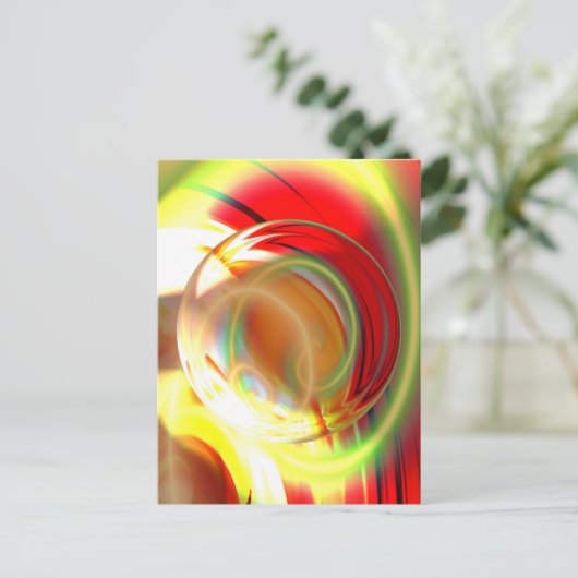 Digitales Abstraktes Bild Postkarte (Stehend Vorderseite)