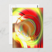 Digitales Abstraktes Bild Postkarte (Vorne/Hinten)