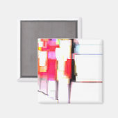 Digitales Abstraktes "Blink" Magnet (Vorderseite/Rückseite)