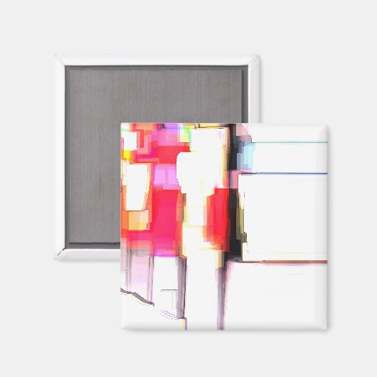 Digitales Abstraktes "Blink" Magnet (Vorderseite/Rückseite)