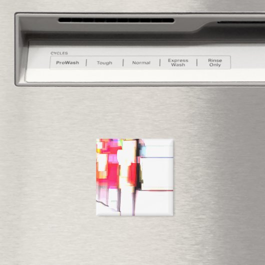 Digitales Abstraktes "Blink" Magnet (In Situ (Geschirrspüler))