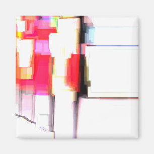 Digitales Abstraktes "Blink" Magnet