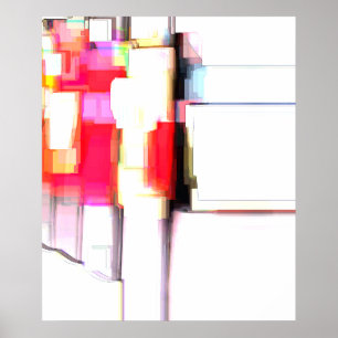 Digitales Abstraktes "Blink" Poster