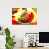 Digitales Abstraktes Malplakat Poster (Heimbüro)