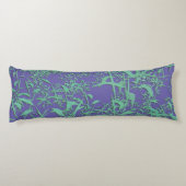 Digitales Bambus-Verlassen Kissen (Rückseite)