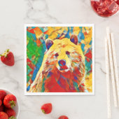 Digitales Bärenpapier Napkins Serviette (Beispiel)