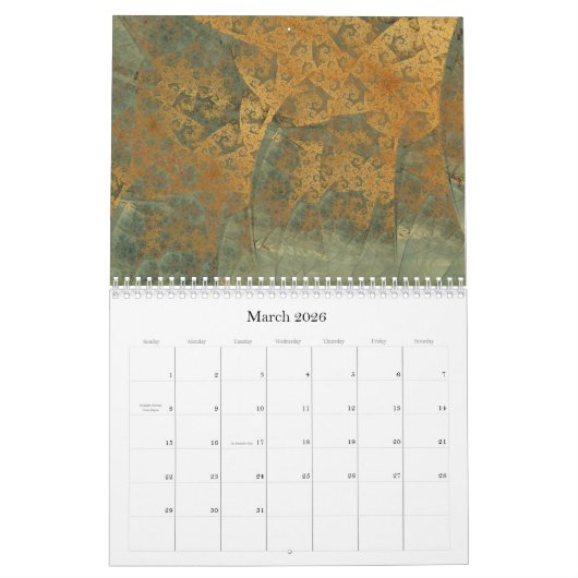 Digitales Barock 2023 Fraktal-Kalender Kalender (Mär 2026)