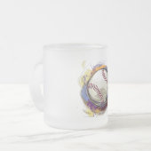 Digitales Baseballdesign Mattglastasse (Vorderseite Links)