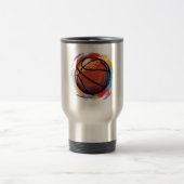 Digitales Basketballdesign Reisebecher (Mittel)