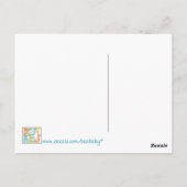 Digitales Bild "Grüne Vögel" Postkarte (Rückseite)