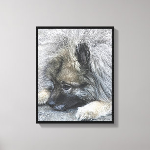 Digitales Bild mit dem Titel "In Frieden mit der W Leinwanddruck