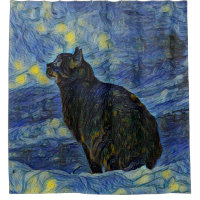 Digitales Bild Shambhala Katze in Vincent Van Gogh