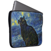 Digitales Bild Shambhala Katze in Vincent Van Gogh Laptopschutzhülle (Vorne Rechts)