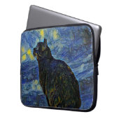 Digitales Bild Shambhala Katze in Vincent Van Gogh Laptopschutzhülle (Vorderseite Links)