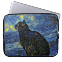 Digitales Bild Shambhala Katze in Vincent Van Gogh