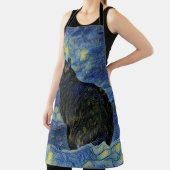 Digitales Bild Shambhala Katze in Vincent Van Gogh Schürze (InSitu)