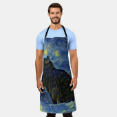 Digitales Bild Shambhala Katze in Vincent Van Gogh Schürze (Getragen)