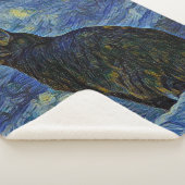 Digitales Bild Shambhala Katze in Vincent Van Gogh Sherpadecke (3/4)