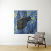 Digitales Bild Shambhala Katze in Vincent Van Gogh Wandteppich (Beispiel (Horizontal))