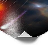 Digitales Bild unseres Sonnensystems Fotodruck (Ecke)