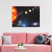 Digitales Bild unseres Sonnensystems Leinwanddruck (Insitu (Wohnzimmer))