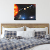 Digitales Bild unseres Sonnensystems Leinwanddruck (Insitu (Schlafzimmer))