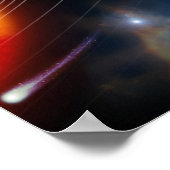 Digitales Bild unseres Sonnensystems Poster (Ecke)
