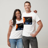 Digitales Bild unseres Sonnensystems T-Shirt (Unisex)