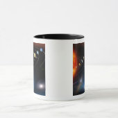 Digitales Bild unseres Sonnensystems Tasse (Zentrum)