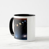 Digitales Bild unseres Sonnensystems Tasse (Vorderseite Links)