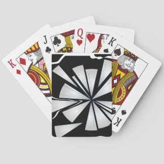 Digitales Bild "zerbrochen" aus zersplittertem Gla Spielkarten