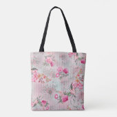 Digitales Blumenmuster: Allover-Design Tasche (Rückseite)