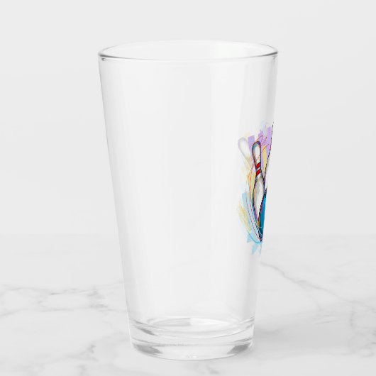 Digitales Bowling-Design Glas (Rechts)