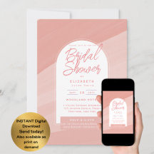DIGITALES Brautparty - Blush Dusty Pink