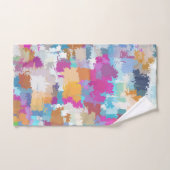 Digitales Camouflage Blau-Gelb-Rosa-Muster Handtuch (Handtuch)