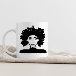 Digitales Charakterportrait des Menschen mit Dread Kaffeetasse