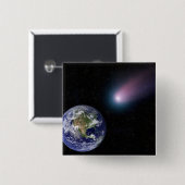 Digitales Composite eines Kometen, der sich in Ric Button (Vorne & Hinten)