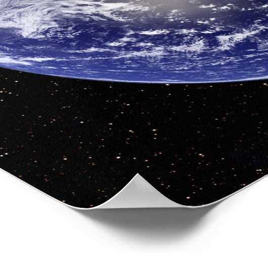 Digitales Composite eines Kometen, der sich in Ric Poster (Ecke)